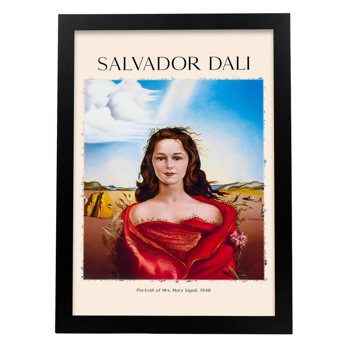 Lámina decorativa de Mary Sigall inspirada en Salvador Dali