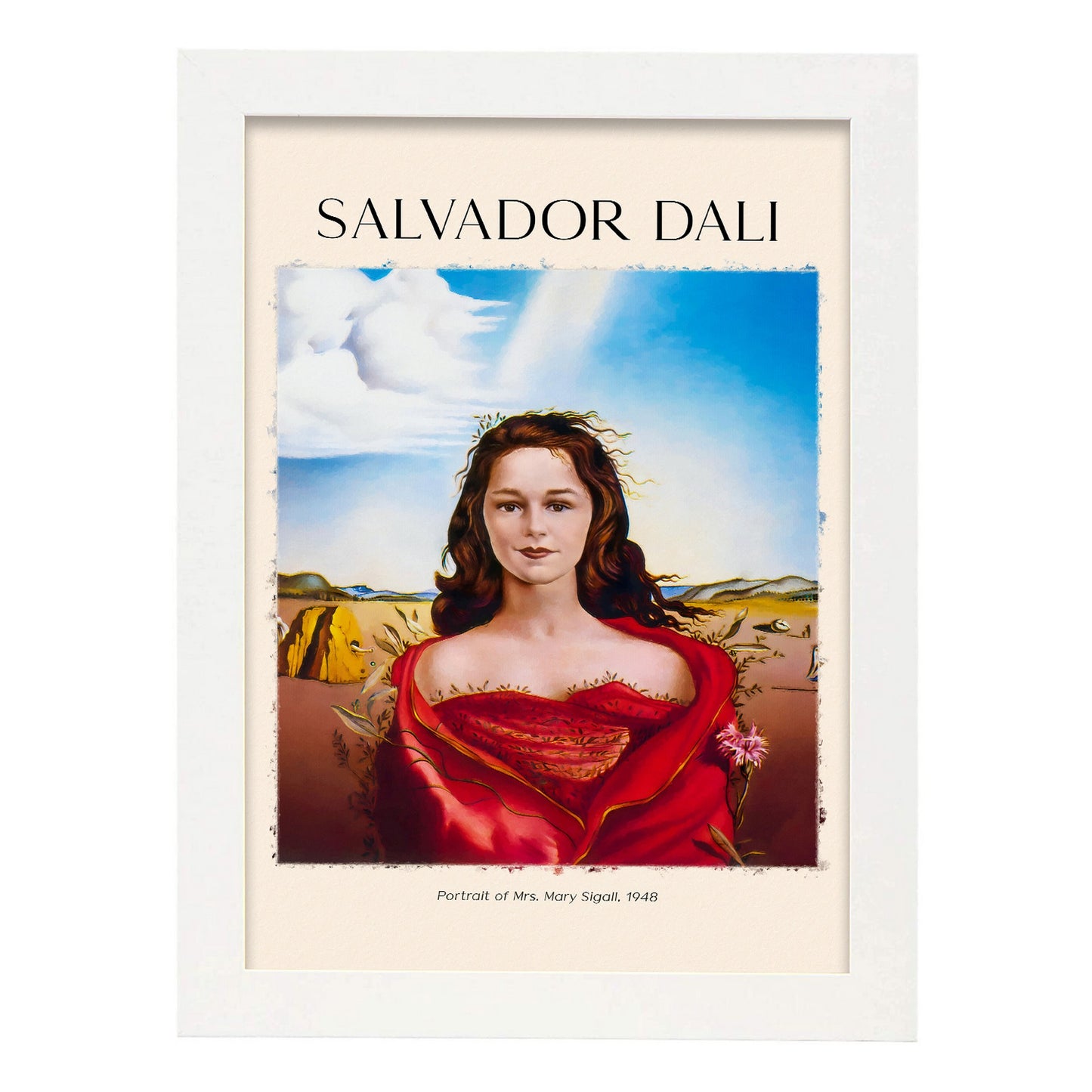 Lámina decorativa de Mary Sigall inspirada en Salvador Dali