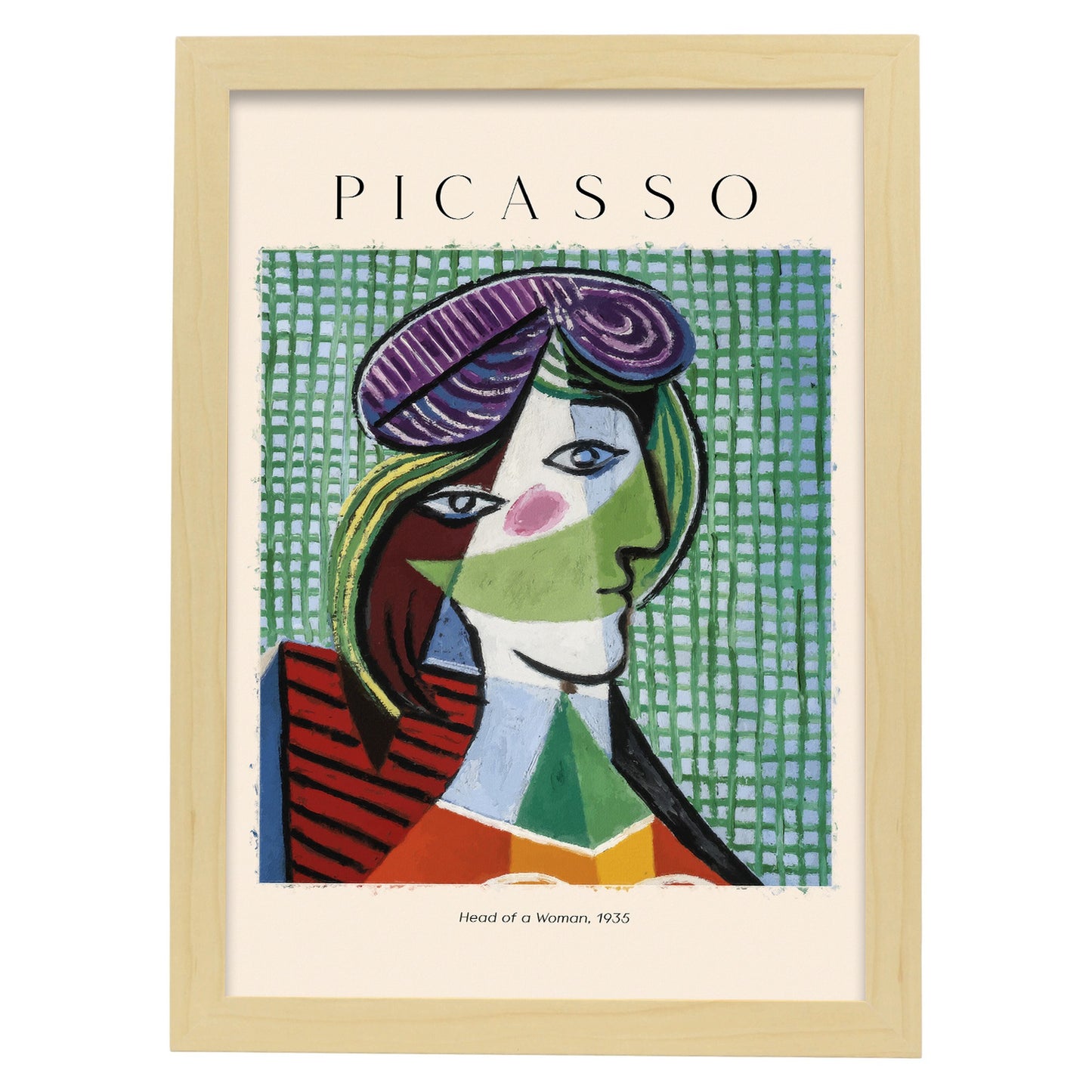Lámina de Cabeza de Mujer inspirada en Picasso