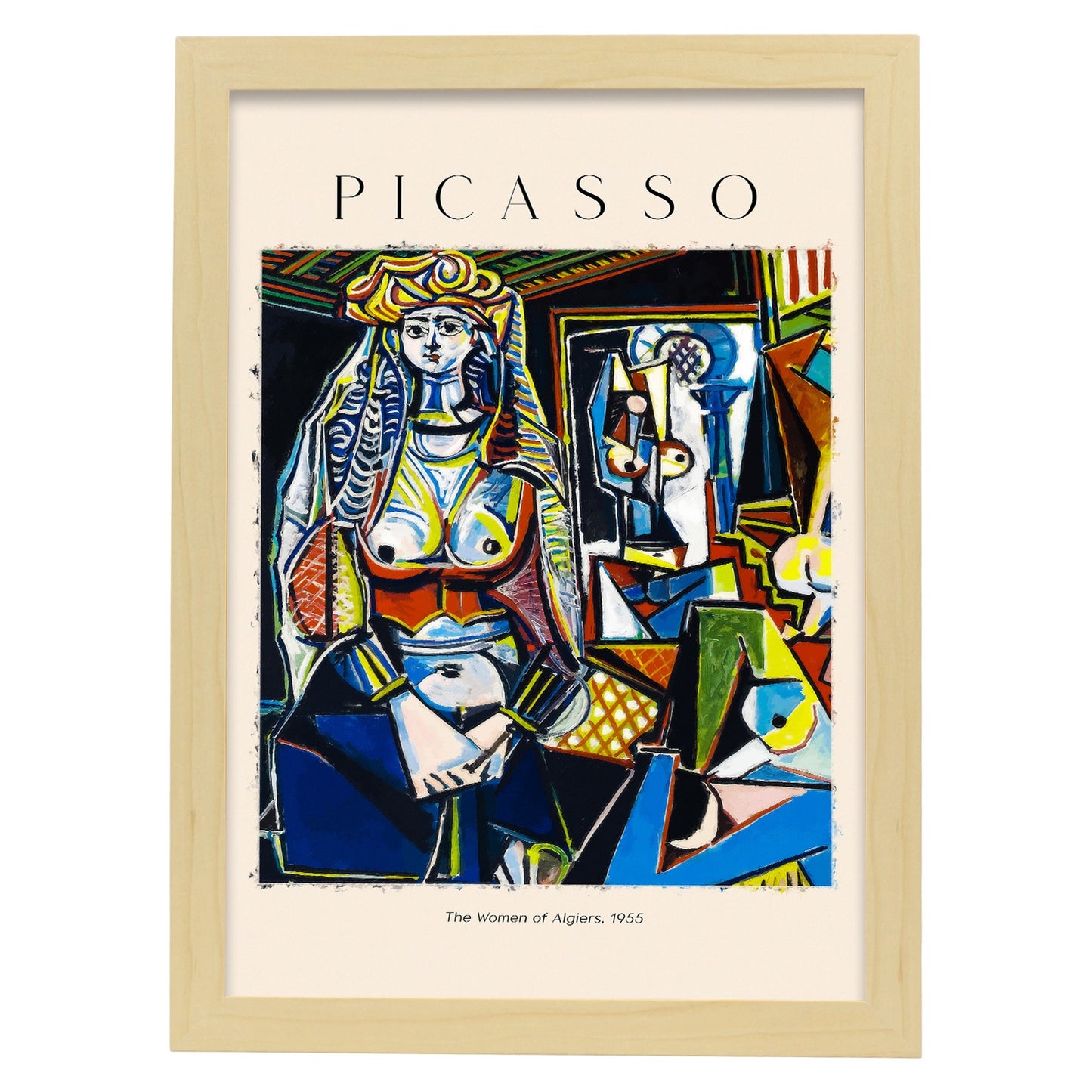 Lámina decorativa Mujeres de Argel inspirada en Picasso