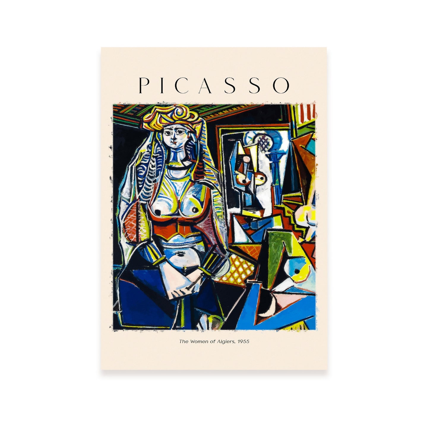 Lámina decorativa Mujeres de Argel inspirada en Picasso