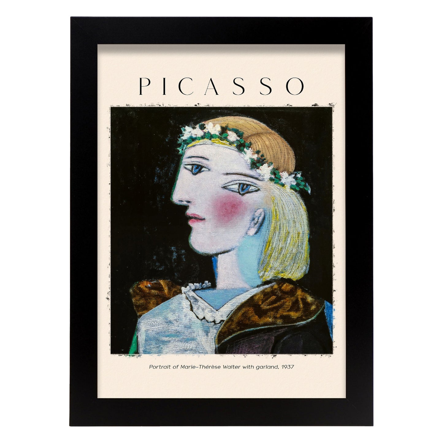 Lámina de Arte Estético de Marie Therese Walter Garland Inspirada en Picasso