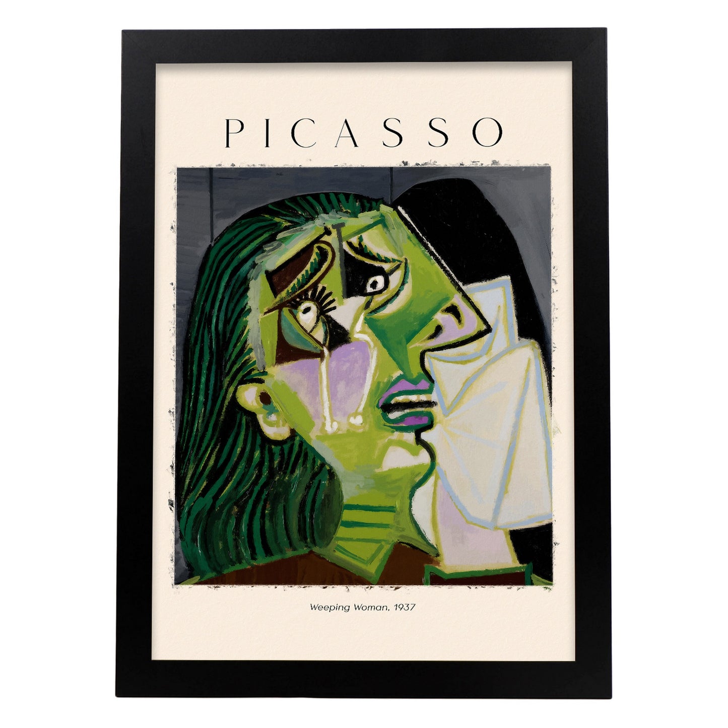 Lámina de Mujer llorando inspirada en Picasso