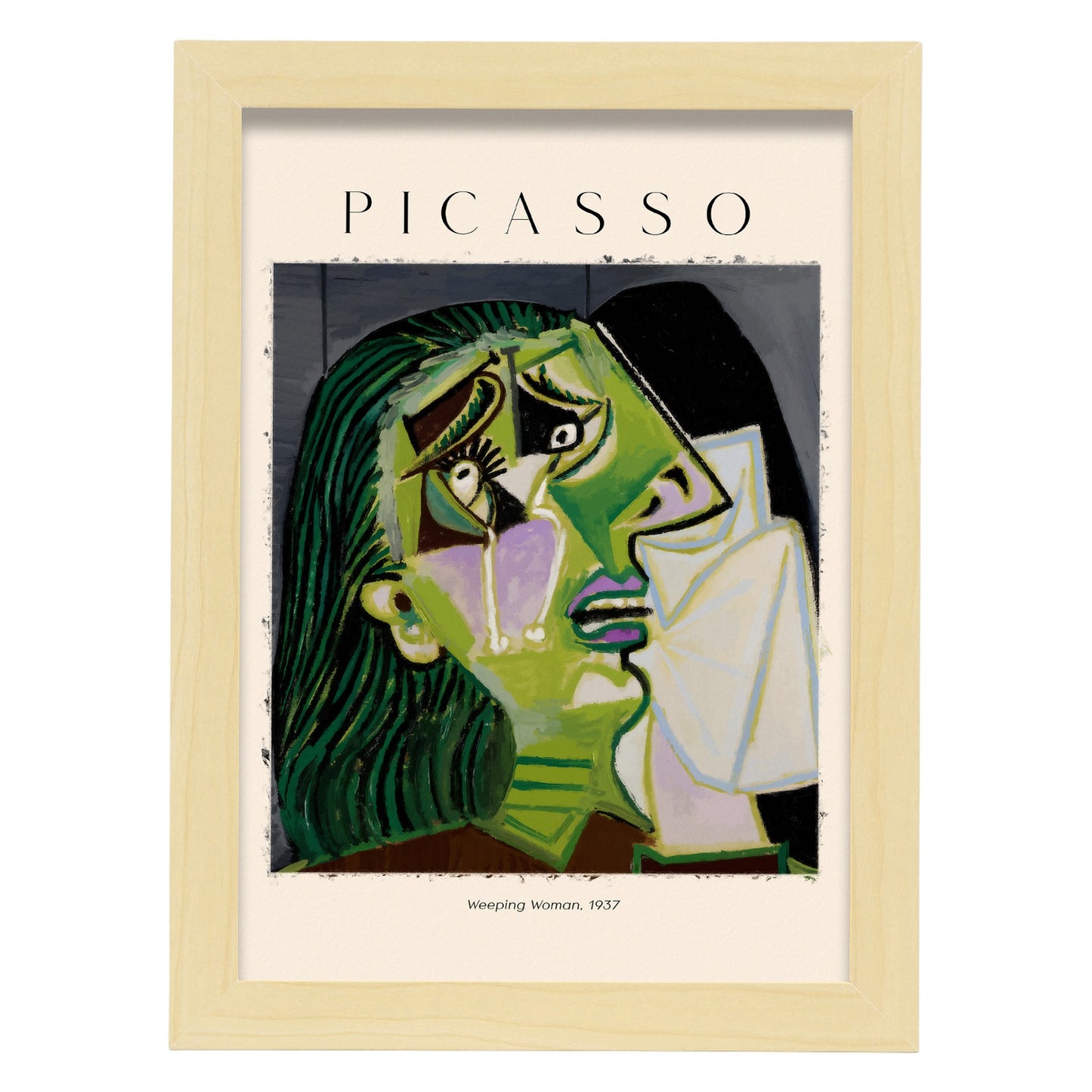 Lámina de Mujer llorando inspirada en Picasso
