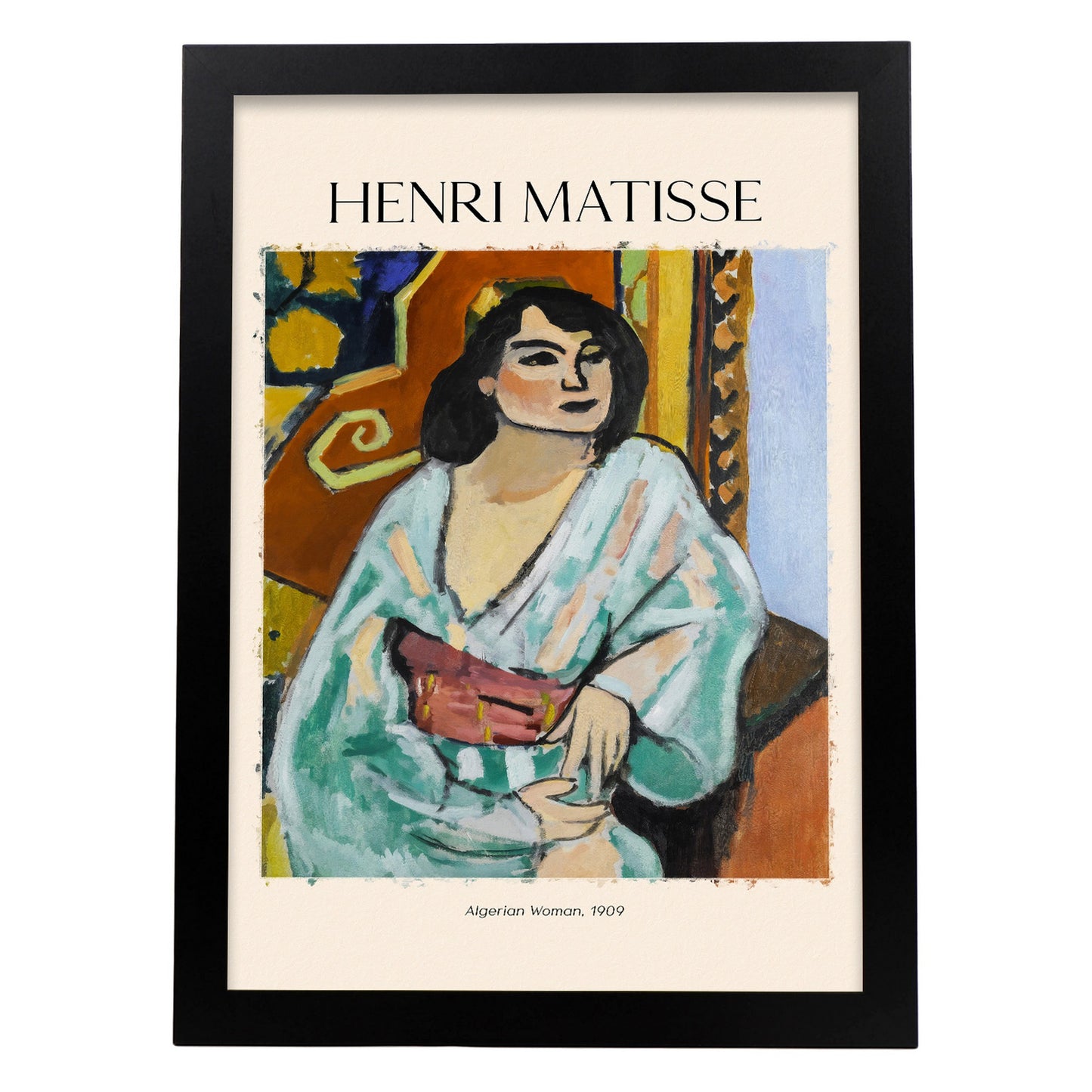 Lámina de Mujer Argelina inspirada en Henri Matisse