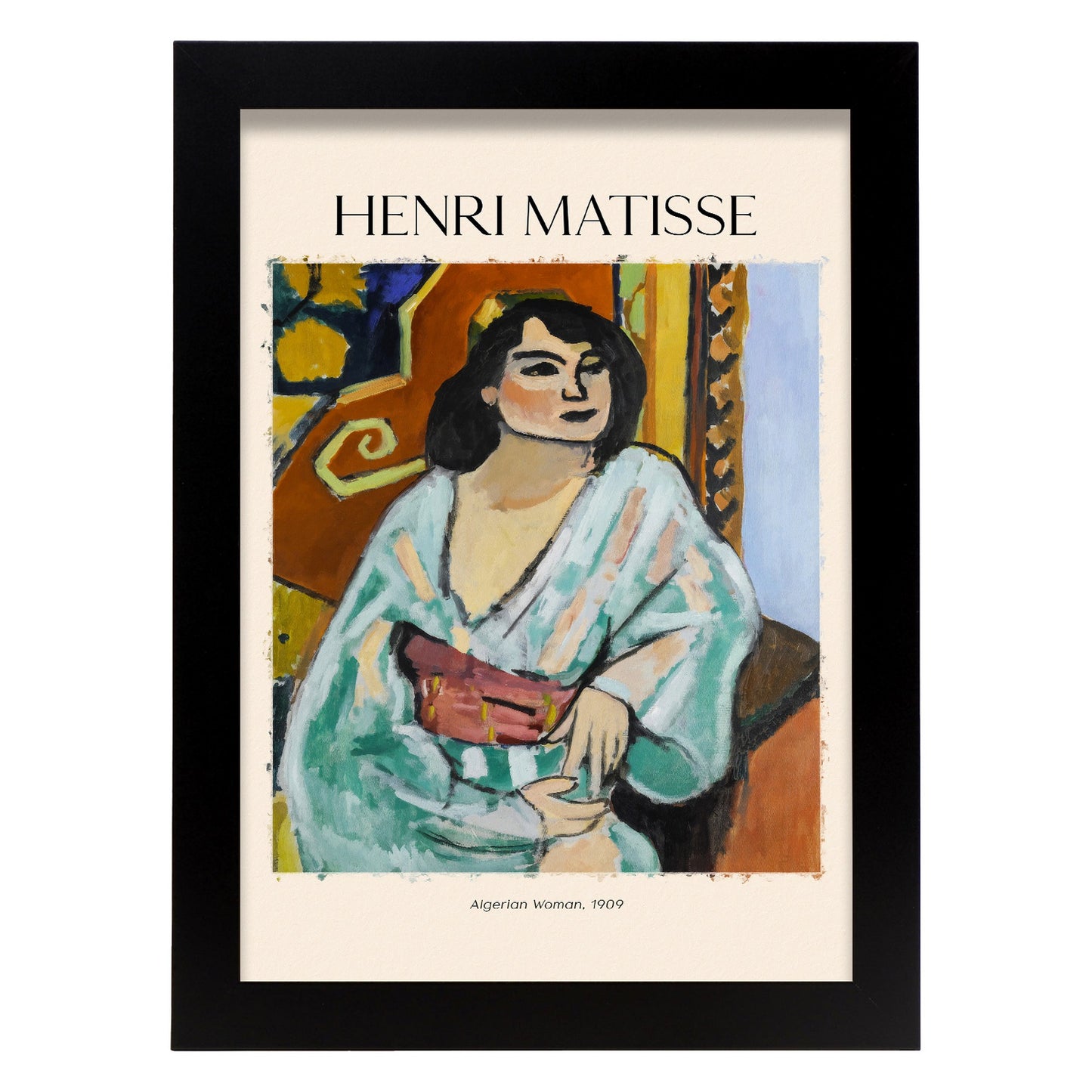 Lámina de Mujer Argelina inspirada en Henri Matisse