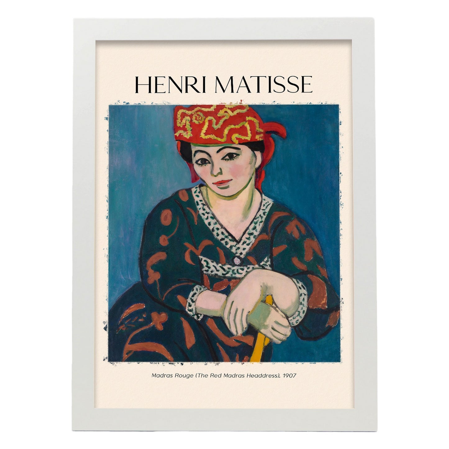 Lámina Madras Rouge inspirada en Henri Matisse