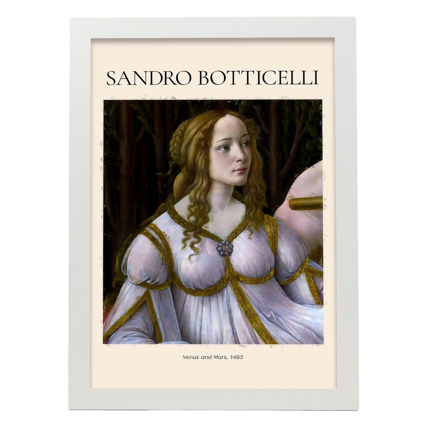 Lámina de Venus y Marte inspirada en Sandro Botticelli