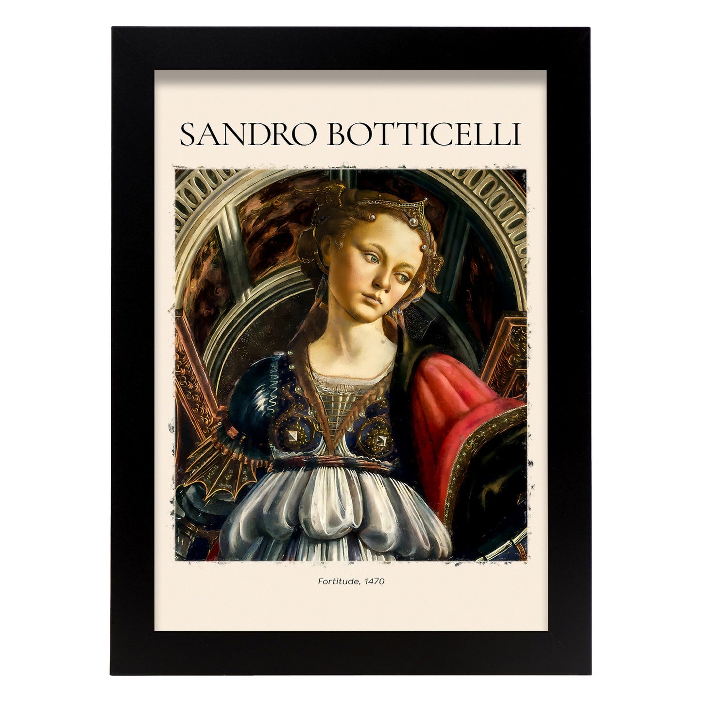 Lámina decorativa de Fortaleza inspirada en Sandro Botticelli