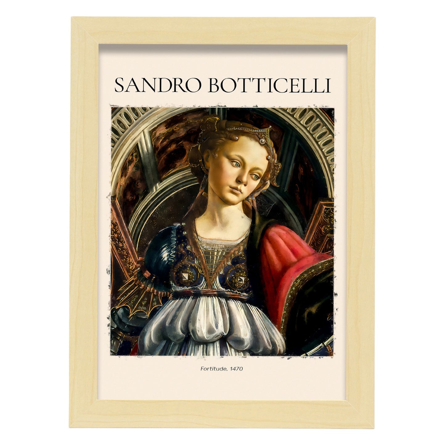 Lámina decorativa de Fortaleza inspirada en Sandro Botticelli