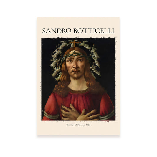 Lámina de El hombre de las penas inspirada en Sandro Botticelli