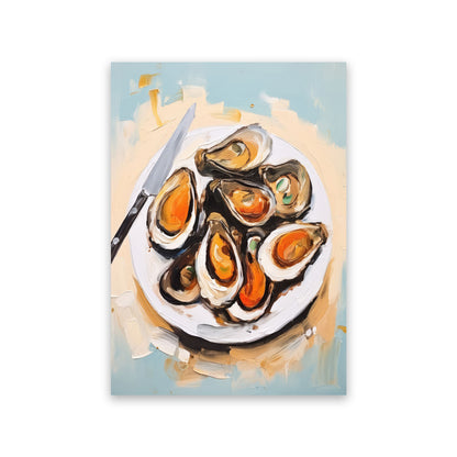 Lamina Nacnic Ostras Deliciosas en Pintura de Alimentos