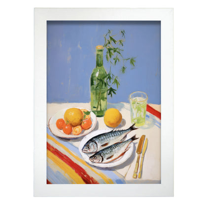 Lámina Nacnic Cocina Salada en Pintura de Alimentos