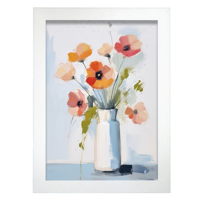 Lamina Nacnic Jarrones de Lino con Estampados de Flores