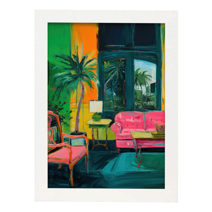 Nacnic Lamina Hogar Ecléctico para Sala de Estar y Dormitorio