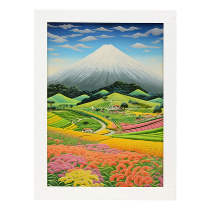 Lámina Nacnic de Monte Fuji en Estilo Japonés Ecléctico