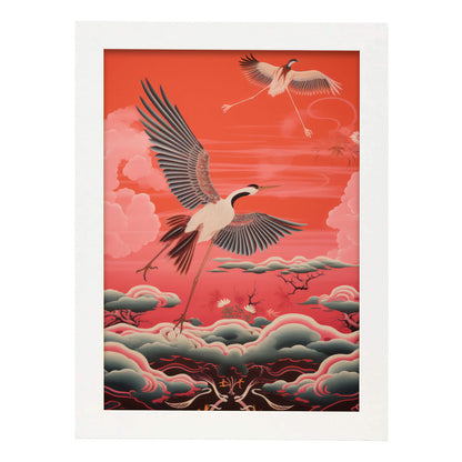 Nacnic Lámina de Grúa Japonesa Ecléctica
