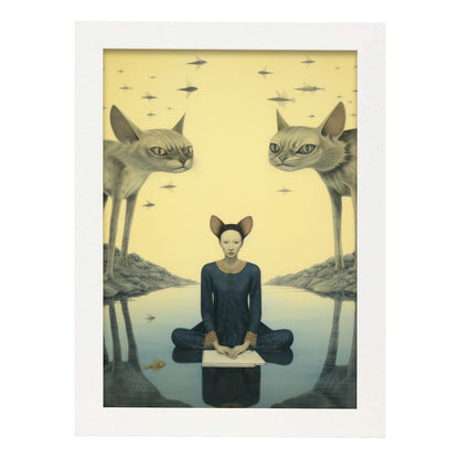 Lámina Nacnic de Gato Sphynx en Pinturas Eclécticas