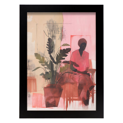 Lamina Nacnic Muesto Sereno para Habitación Rosa Ecléctica