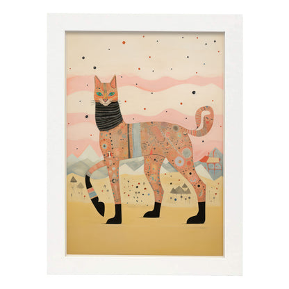 Lámina Nacnic Gatos Egipcios Animales Eclécticos