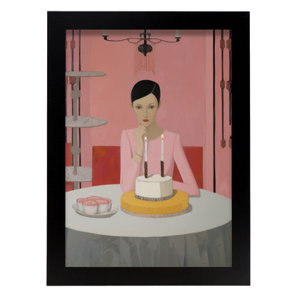 Lamina Nacnic Deseo de Cumpleaños en Habitación Rosa Ecléctica