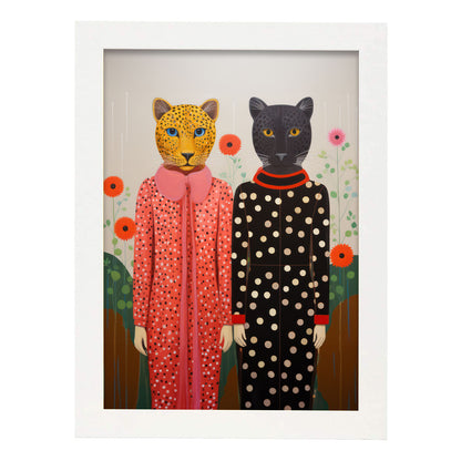 Nacnic Lámina Dúo Felino en Animales Eclécticos