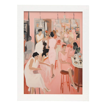 Lamina Nacnic Noche de Chicas para Habitación Rosa Ecléctica