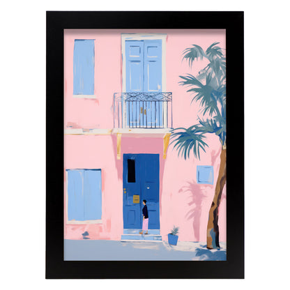 Lamina Nacnic Casa Rosa para sala de estar o dormitorio