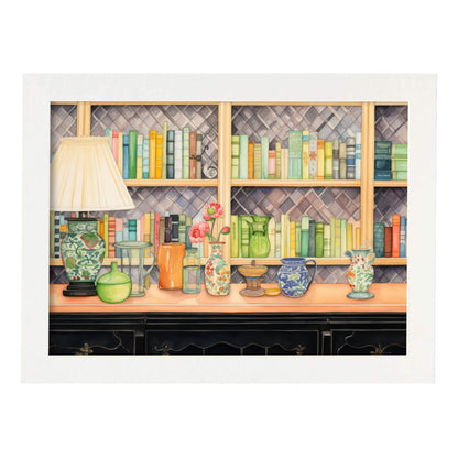 Nacnic Gusano de Libros Lámina Ecléctico