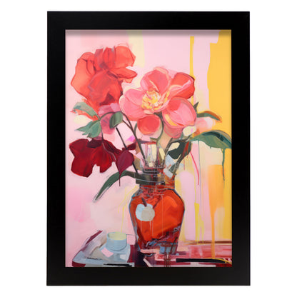 Nacnic Lámina de Jarrón de Rosas Ecléctico