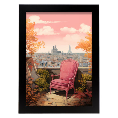 Lamina Nacnic Sofá de la Ciudad en Rosa Ecléctico