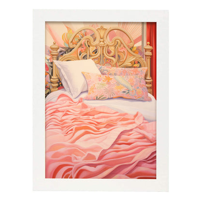 Lamina Elegante Nacnic Cama en Rosa