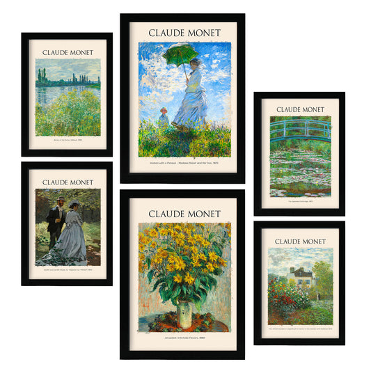 Set de 6 Láminas Monet