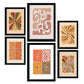 Nacnic Set de 6 Laminas de Flores Abstractas en Estilo Étnico
