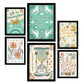 Nacnic Set de 6 Laminas Estilo Groovy Brillante para Sala de Estar y Dormitorio
