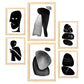 Nacnic Set de 6 Láminas de Amantes Abstractos
