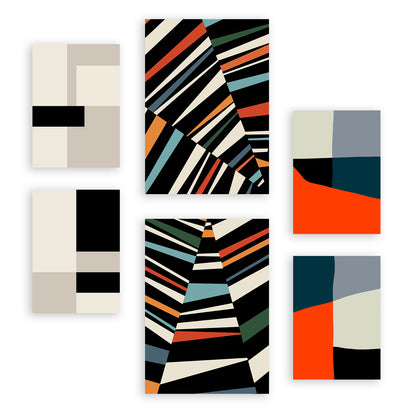 Conjunto de 6 Láminas de Arte Pastiche Nacnic
