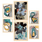Nacnic Set de 6 Laminas Abstractas de Flores Hodgepodge