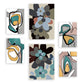 Nacnic Set de 6 Laminas Abstractas de Flores Hodgepodge