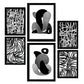 Nacnic Set de 6 Laminas de Artesanía de Kaput en Amantes Abstracto