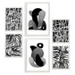 Nacnic Set de 6 Laminas de Artesanía de Kaput en Amantes Abstracto