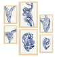 Nacnic Set de 6 Posters Atractivos en Resúmenes de Forma Estampados Decorativos