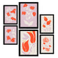 Nacnic Set de 6 Láminas Abstractas de Flores Espléndidas
