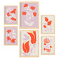 Nacnic Set de 6 Láminas Abstractas de Flores Espléndidas