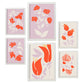 Nacnic Set de 6 Láminas Abstractas de Flores Espléndidas