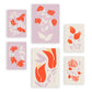 Nacnic Set de 6 Láminas Abstractas de Flores Espléndidas