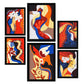 Nacnic Set de 6 Láminas Abstractas Femeninas en Dominio Fascinante