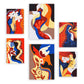 Nacnic Set de 6 Láminas Abstractas Femeninas en Dominio Fascinante