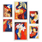Nacnic Set de 6 Laminas de Collage Delicado en Abstracto Femenino