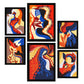 Nacnic Set de 6 Láminas de Encanto Atractivo en Abstracto Femenino